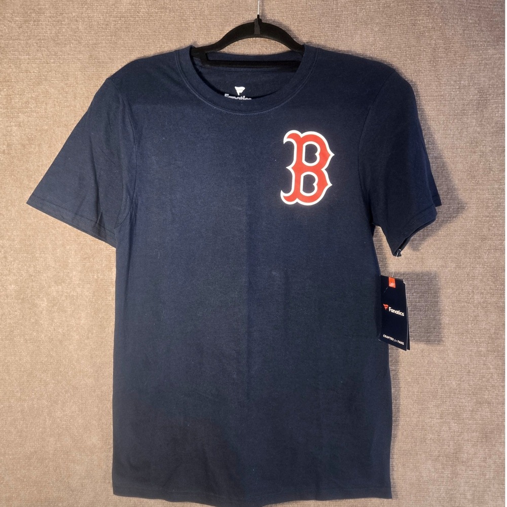 Fanatics Boston Red Sox MLB Navy Blue Graphic T-Shirt Mens Small‎ NWT